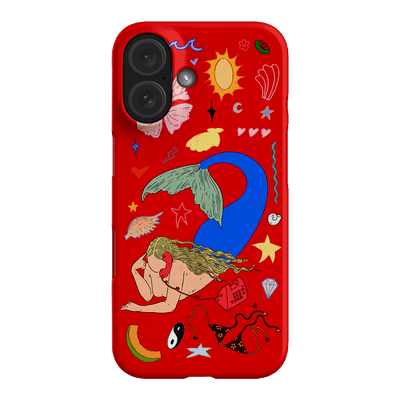 Mermaid Salad Scarlet Printed Phone Cases iPhone 16 / Armoured by Easty Beasty - The Dairy