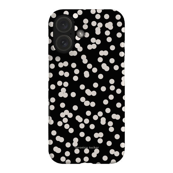 Mini Confetti Noir Printed Phone Cases iPhone 16 / Armoured by Veronica Tucker - The Dairy