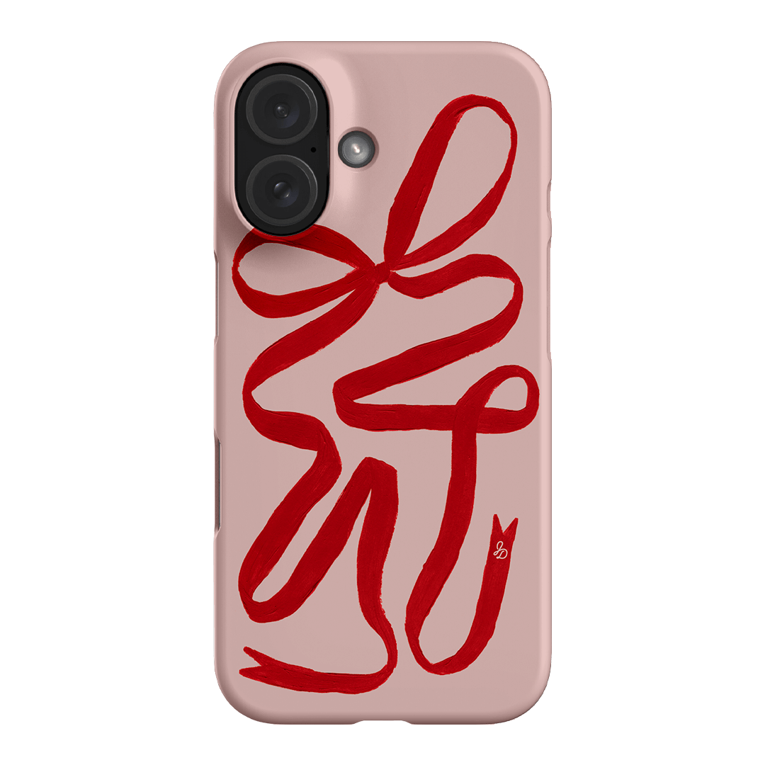 Valentine Ribbon Printed Phone Cases iPhone 16 / Snap by Jasmine Dowling - The Dairy