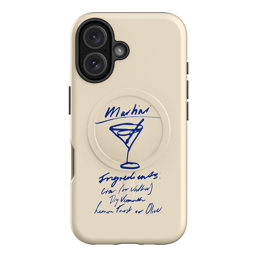 Martini Mood Cream Printed Phone Cases iPhone 16 / Armoured MagSafe by The Dairy - The Dairy