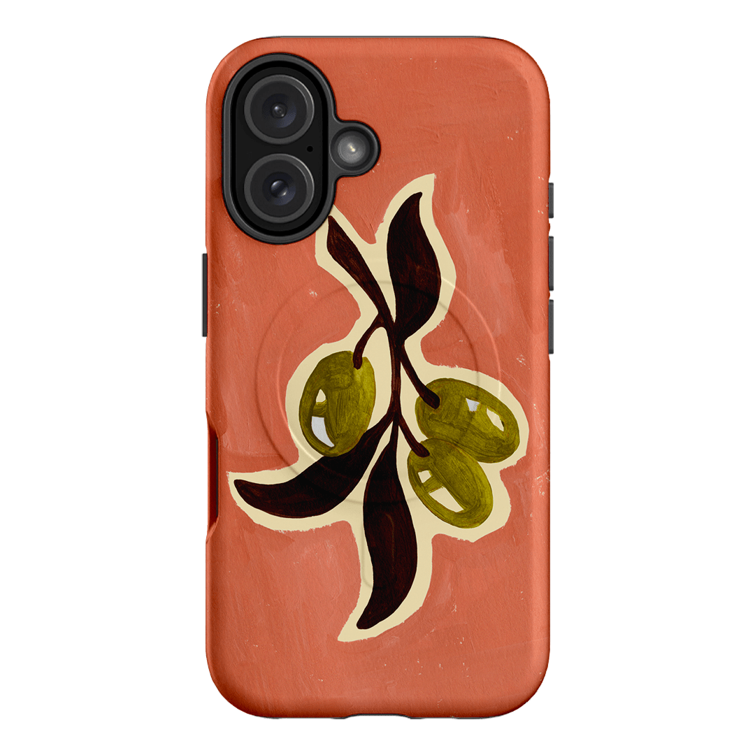 Olives Printed Phone Cases iPhone 16 / Armoured MagSafe by Studio Bon - The Dairy