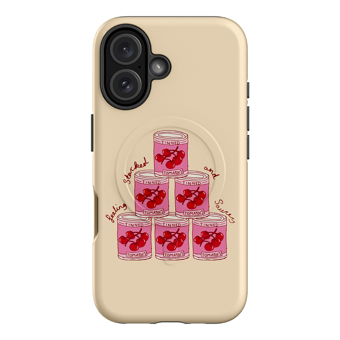 Saucy Supper Printed Phone Cases iPhone 16 / Armoured MagSafe by The Dairy - The Dairy