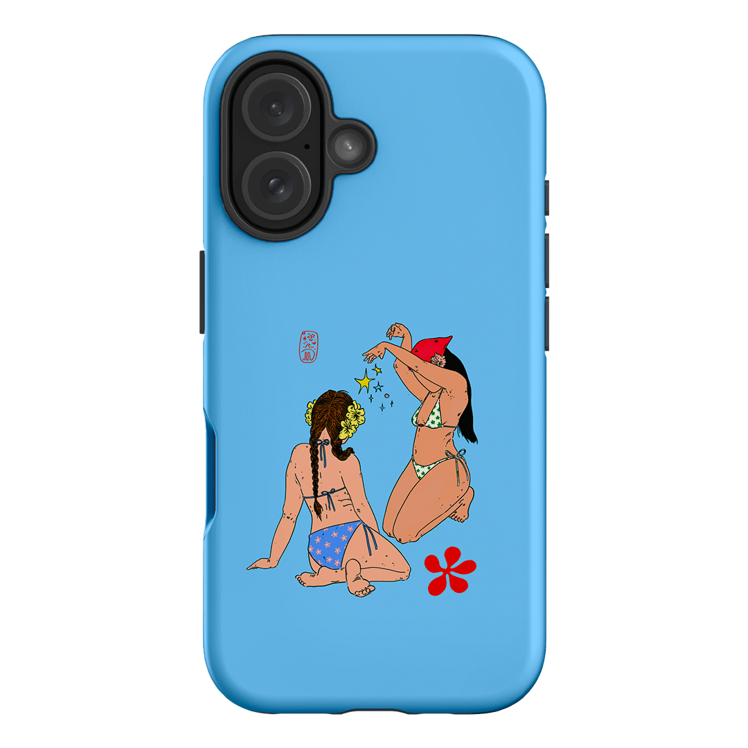 Babe Magic Blue Printed Phone Cases iPhone 16 / Armoured by Easty Beasty - The Dairy