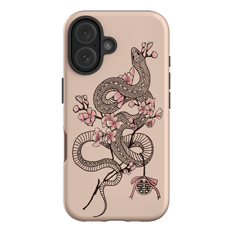 Blossom Snake in Pink Printed Phone Cases by Veronica Tucker - The Dairy