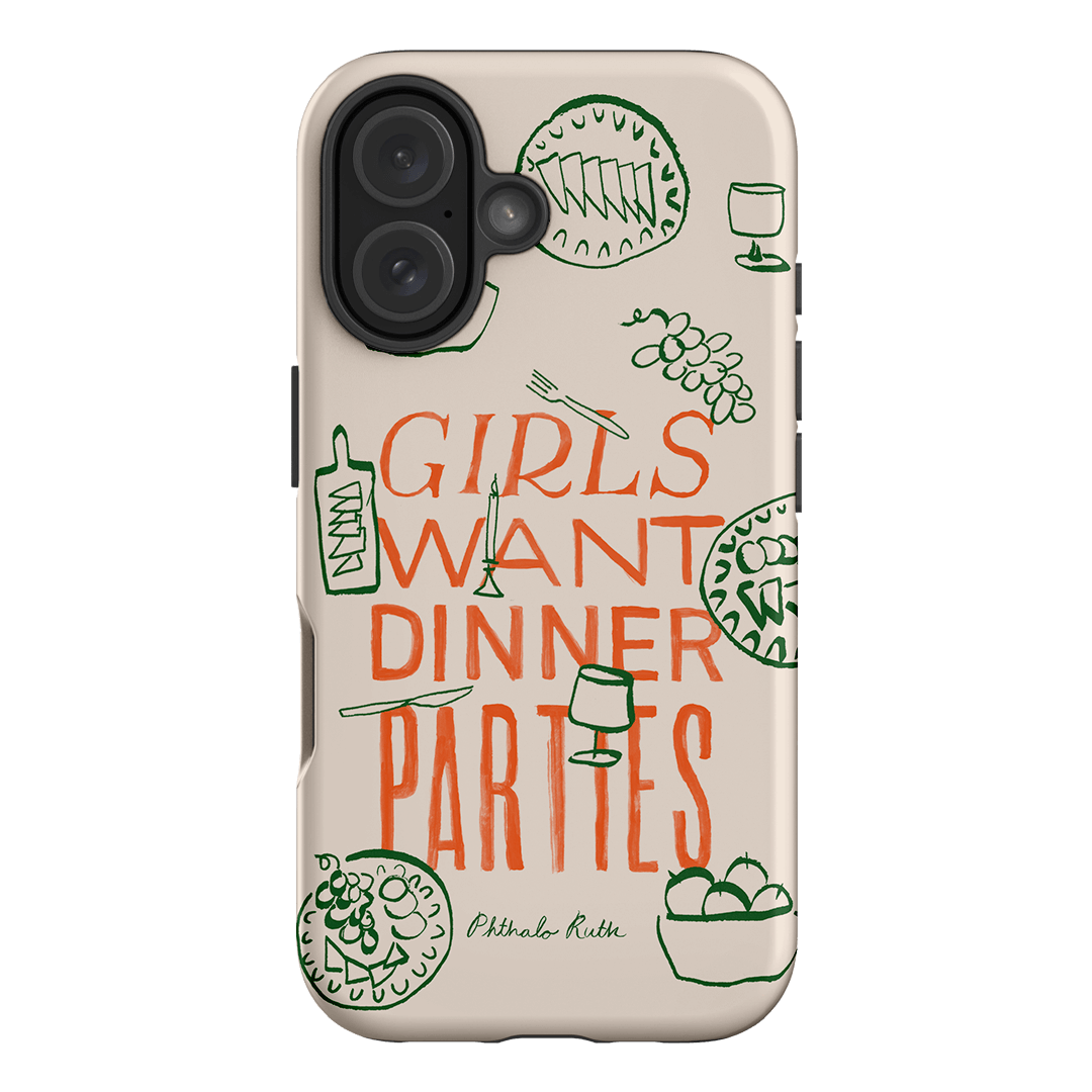 Dinner Parties Printed Phone Cases iPhone 16 / Armoured by Phthalo Ruth - The Dairy