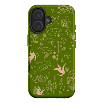 Easty Flash Green Printed Phone Cases iPhone 16 / Armoured by Easty Beasty - The Dairy