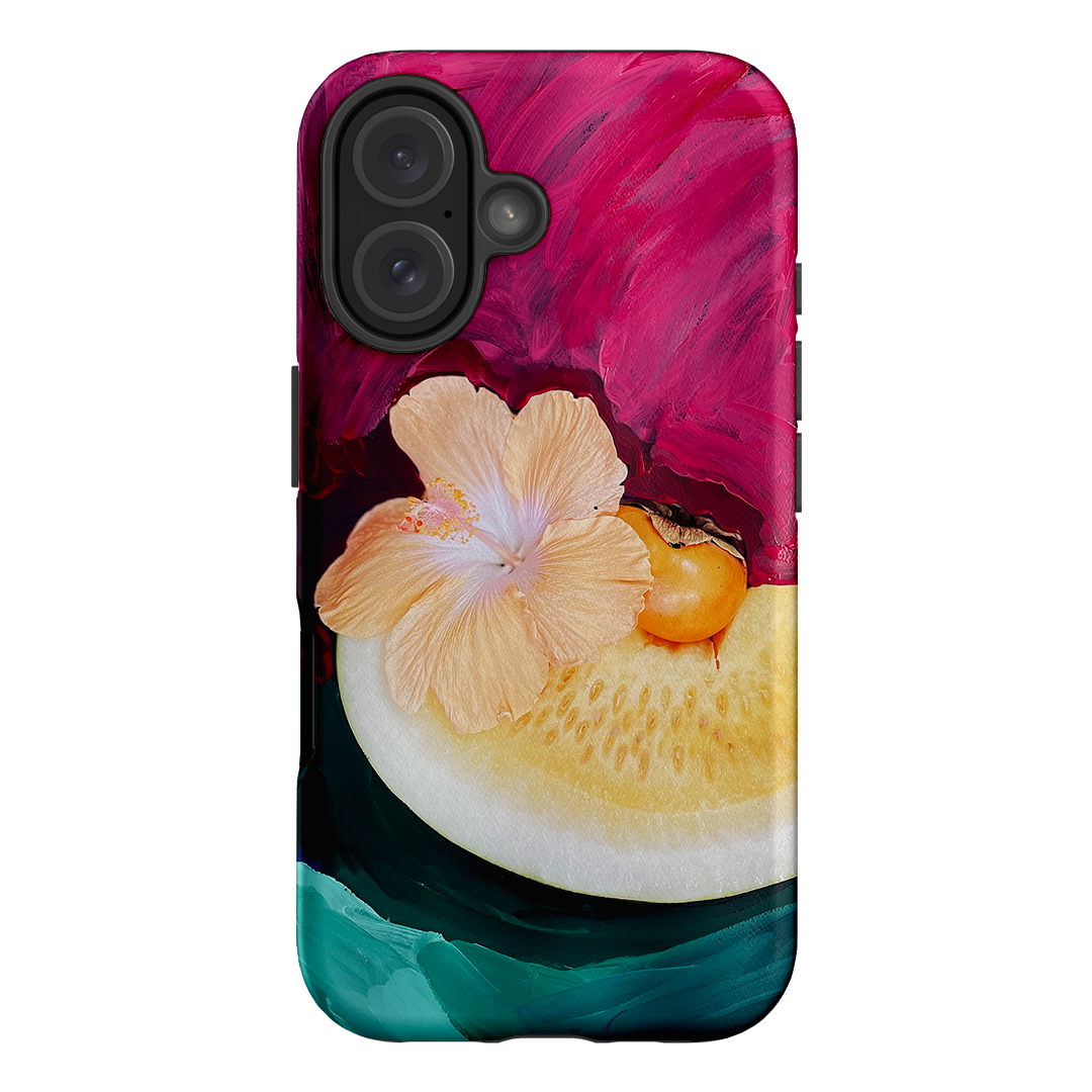 Hibiscus Melon Printed Phone Cases iPhone 16 / Armoured by Nicole Nelius - The Dairy