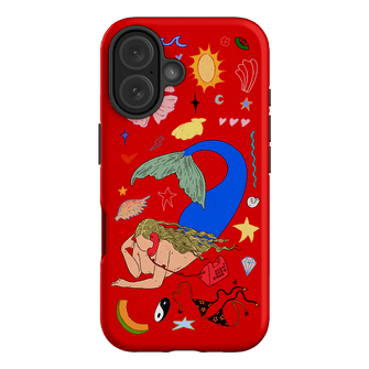 Mermaid Salad Scarlet Printed Phone Cases iPhone 16 / Armoured by Easty Beasty - The Dairy