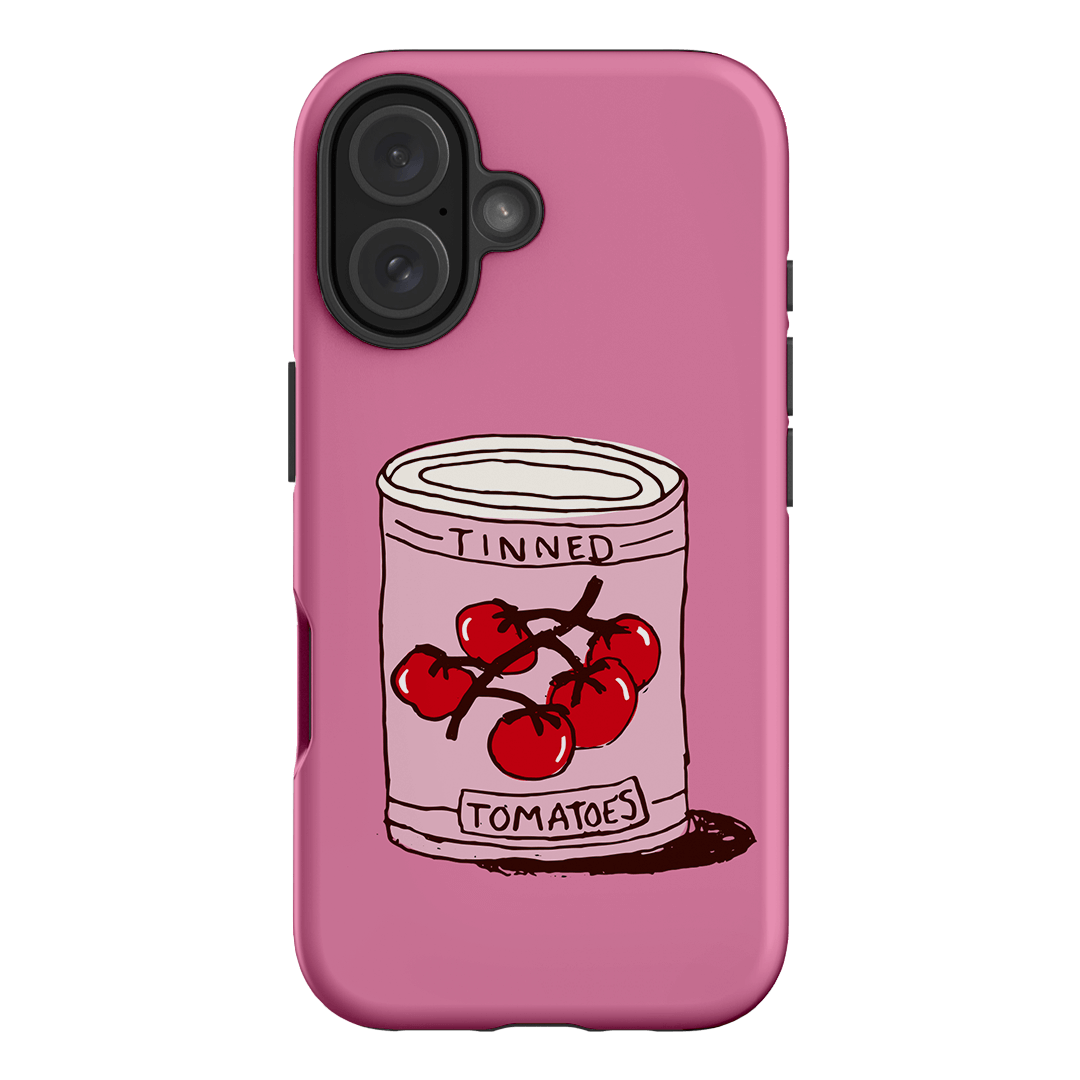 Saucy Pink Printed Phone Cases iPhone 16 / Armoured by The Dairy - The Dairy