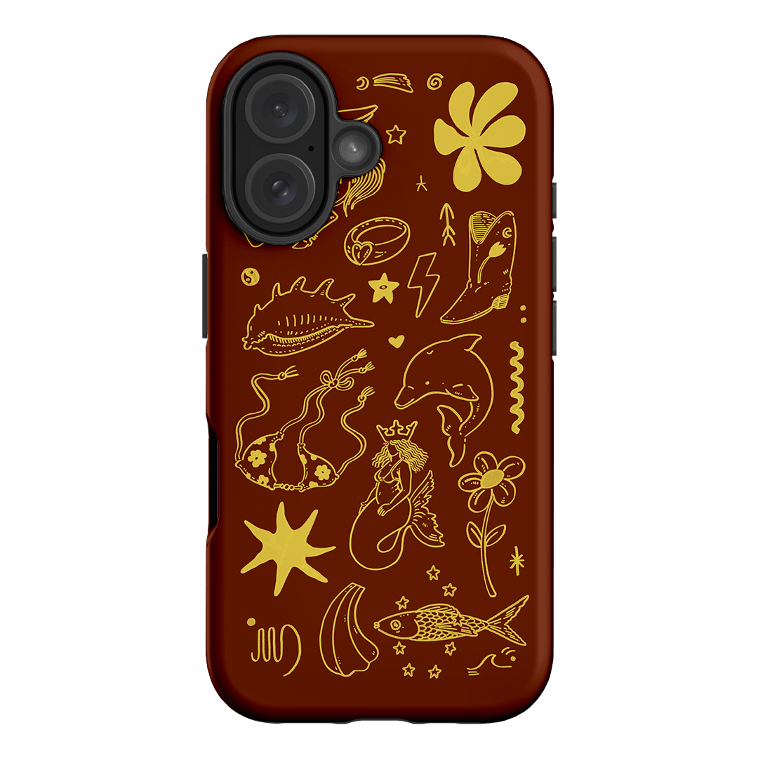 Spiced Cowboy Chocolate Printed Phone Cases iPhone 16 / Armoured by Easty Beasty - The Dairy