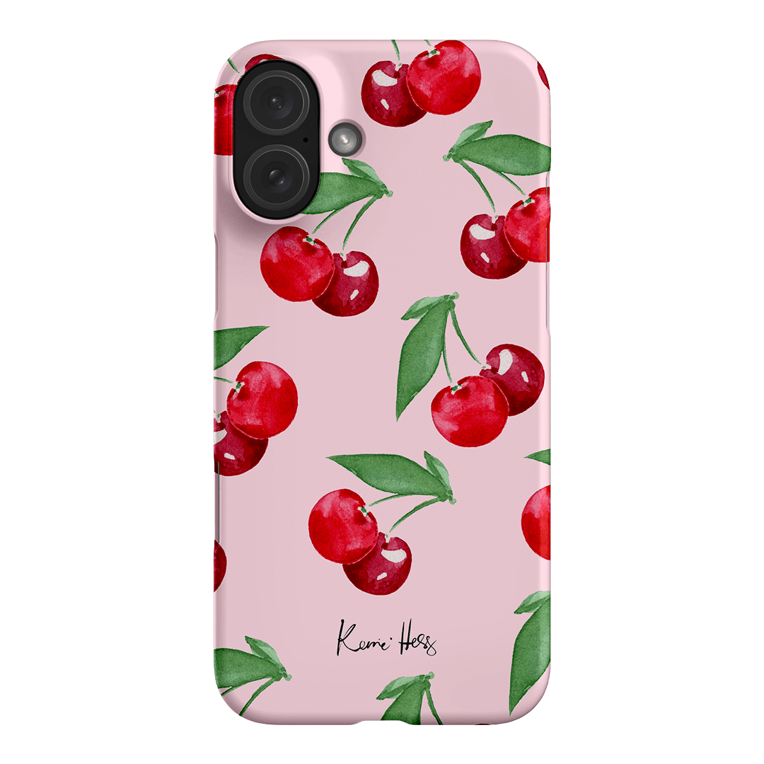 Cherry Rose Printed Phone Cases iPhone 16 Plus / Snap by Kerrie Hess - The Dairy