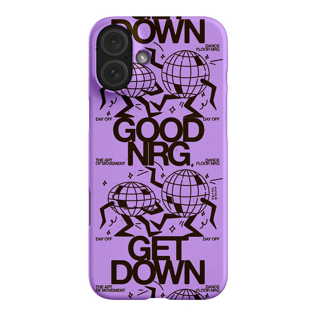 Good Energy in Purple Printed Phone Cases iPhone 16 Plus / Snap by After Hours - The Dairy