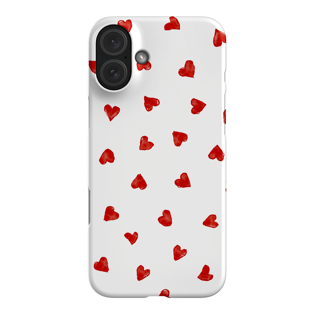 Love Hearts Printed Phone Cases iPhone 16 Plus / Snap by Oak Meadow - The Dairy