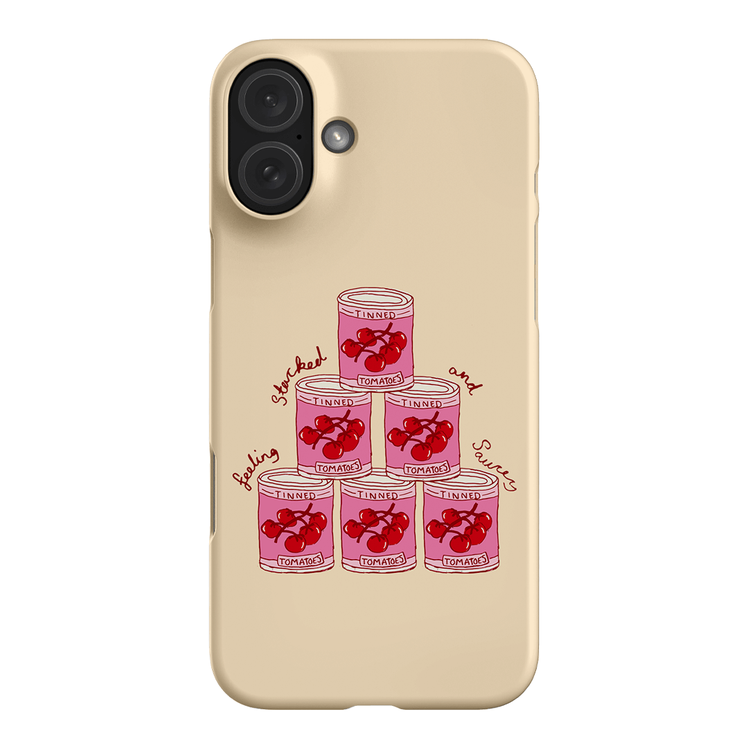 Saucy Supper Printed Phone Cases iPhone 16 Plus / Snap by The Dairy - The Dairy