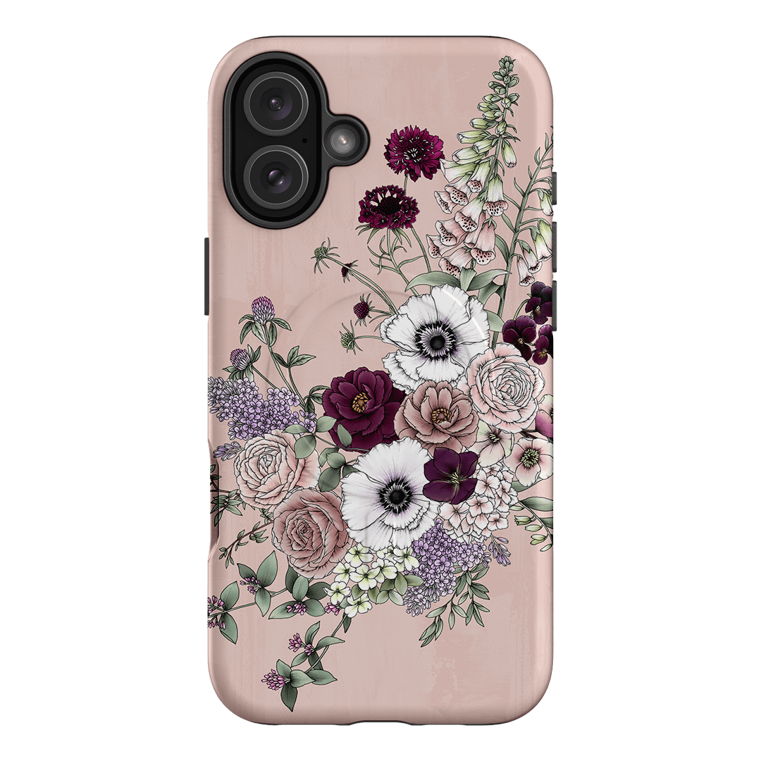 Blush Wildflowers Printed Phone Cases iPhone 16 Plus / Armoured MagSafe by Typoflora - The Dairy