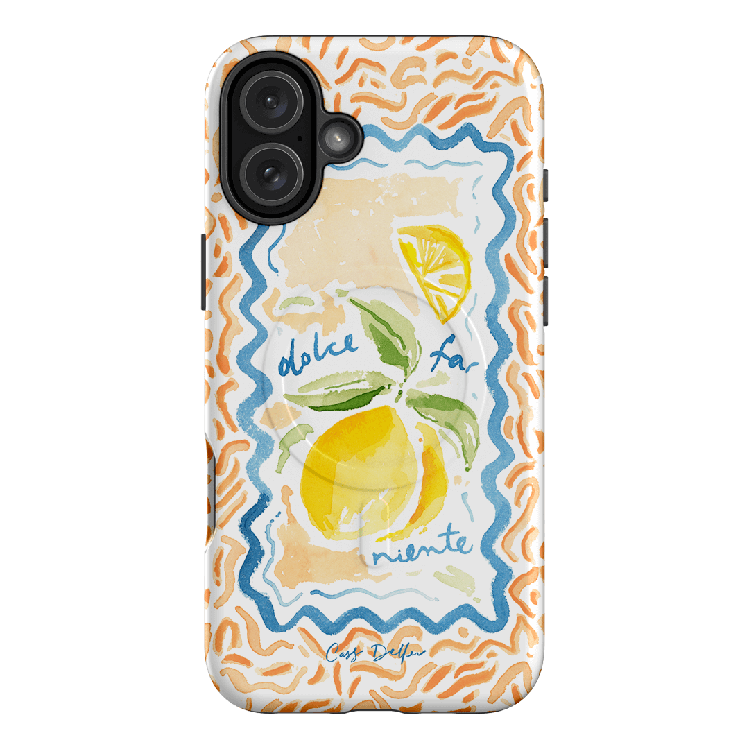 Dolce Far Niente Printed Phone Cases iPhone 16 Plus / Armoured MagSafe by Cass Deller - The Dairy