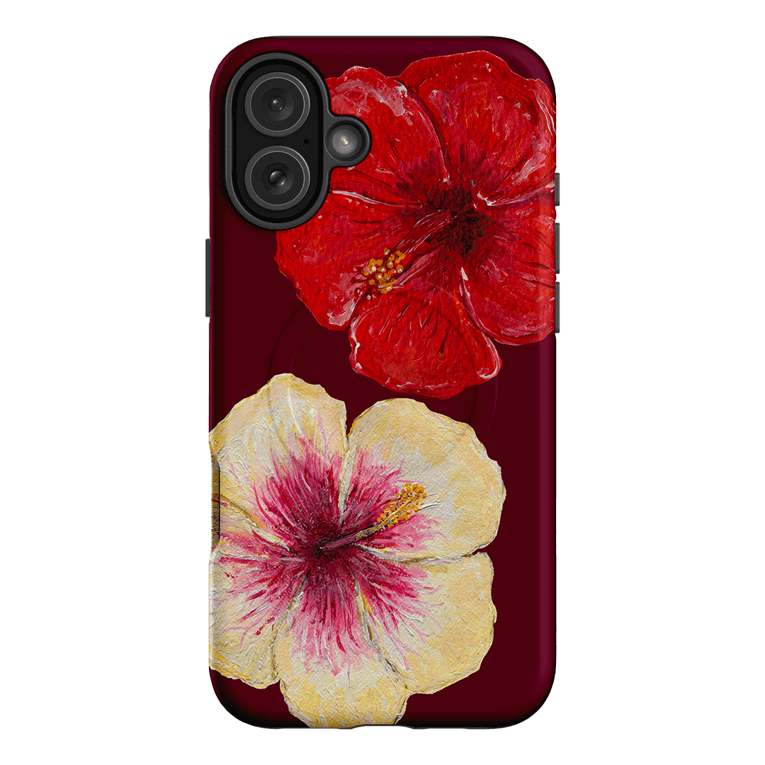 Hibiscus Flower Printed Phone Cases iPhone 16 Plus / Armoured MagSafe by BG. Studio - The Dairy