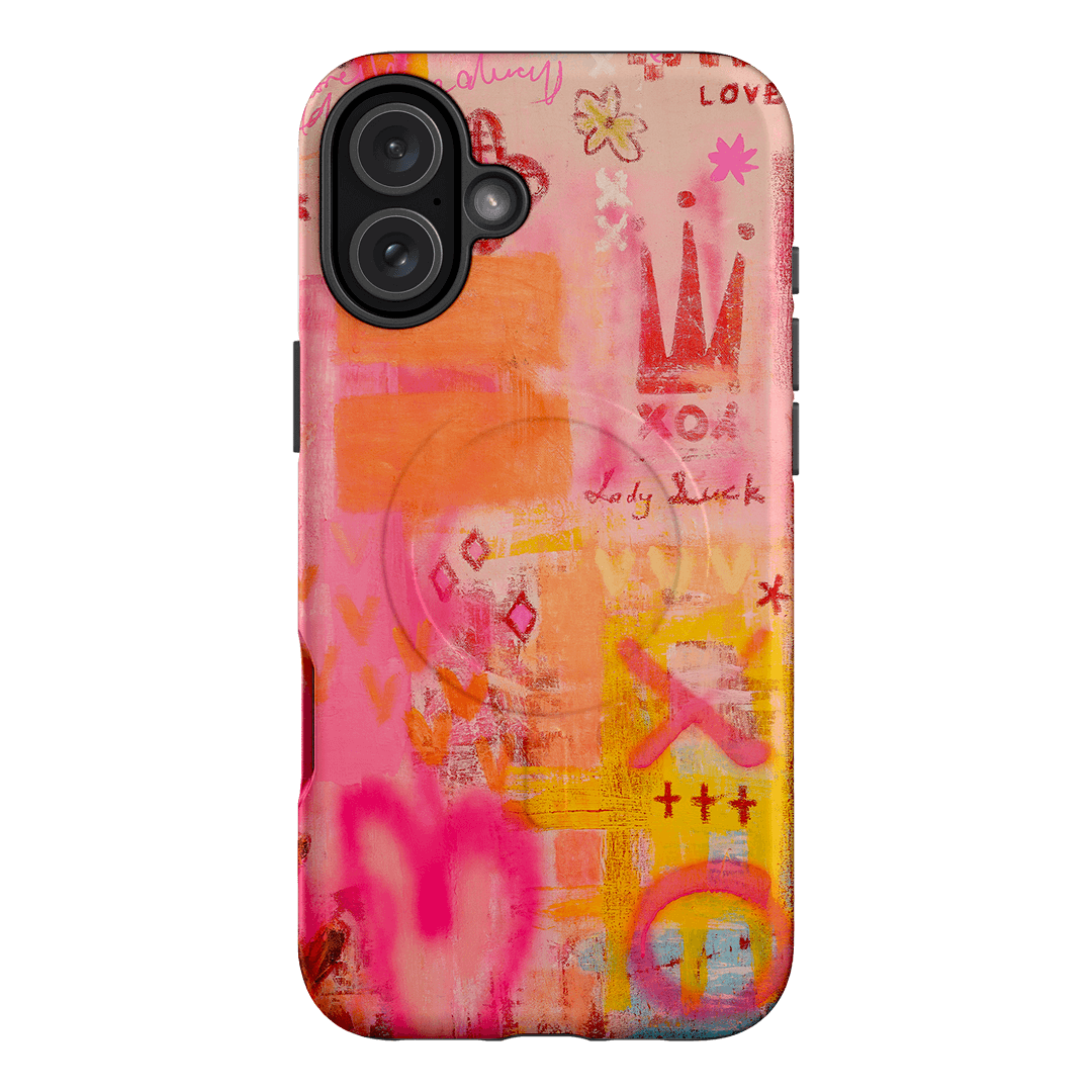 Lady Luck Printed Phone Cases iPhone 16 Plus / Armoured MagSafe by Jackie Green - The Dairy