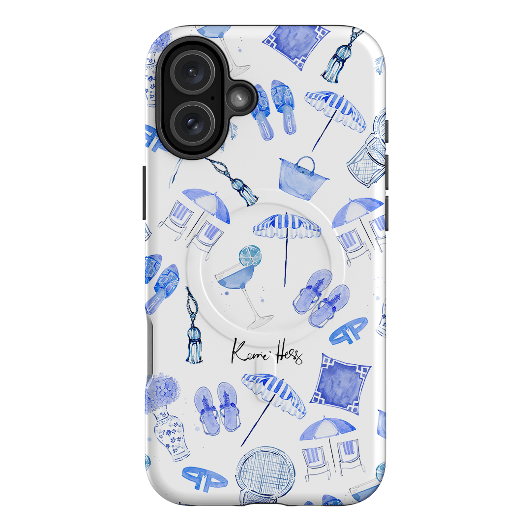 Santorini Printed Phone Cases iPhone 16 Plus / Armoured MagSafe by Kerrie Hess - The Dairy