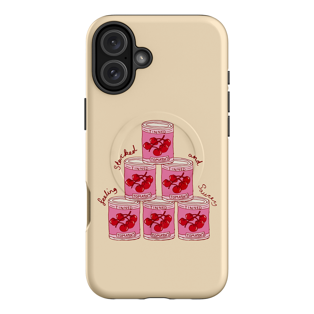 Saucy Supper Printed Phone Cases iPhone 16 Plus / Armoured MagSafe by The Dairy - The Dairy