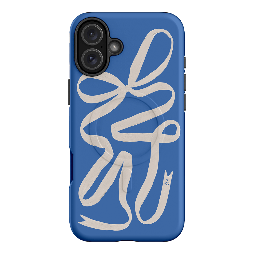 Something Blue Ribbon Printed Phone Cases iPhone 16 Plus / Armoured MagSafe by Jasmine Dowling - The Dairy