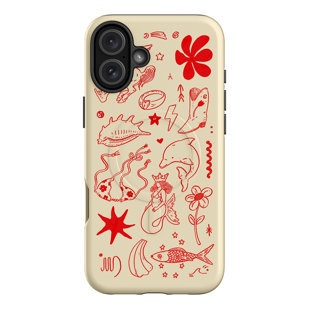 Spiced Cowboy Cream Printed Phone Cases iPhone 16 Plus / Armoured MagSafe by Easty Beasty - The Dairy