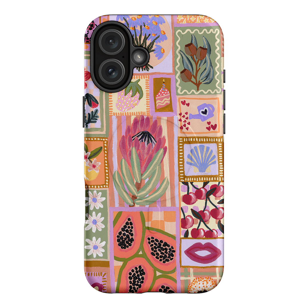 Summer Postcards Printed Phone Cases iPhone 16 Plus / Armoured MagSafe by Amy Gibbs - The Dairy