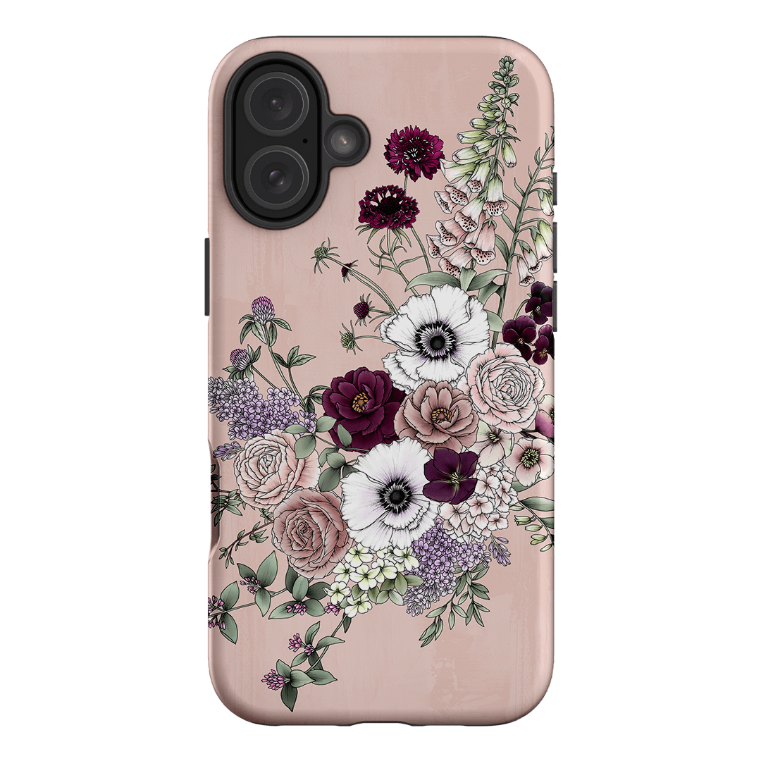 Blush Wildflowers Printed Phone Cases iPhone 16 Plus / Armoured by Typoflora - The Dairy