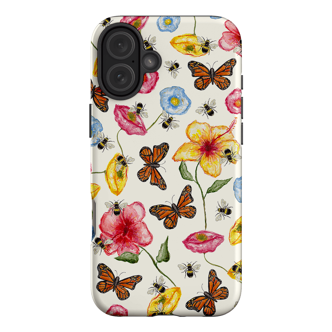 Butterflies & Bees Printed Phone Cases iPhone 16 Plus / Armoured by BG. Studio - The Dairy