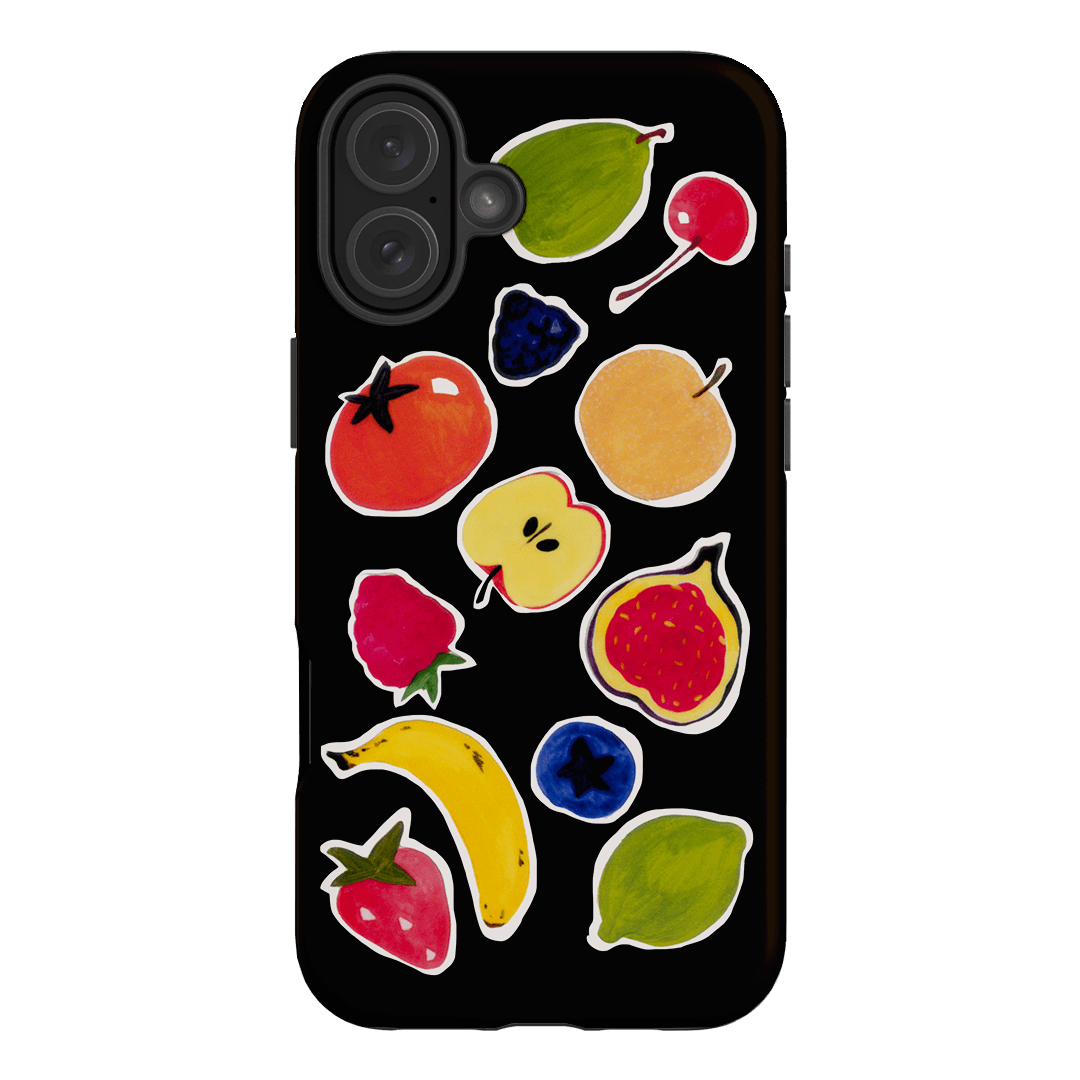 Fruit Stickers Printed Phone Cases iPhone 16 Plus / Armoured by Studio Bon - The Dairy