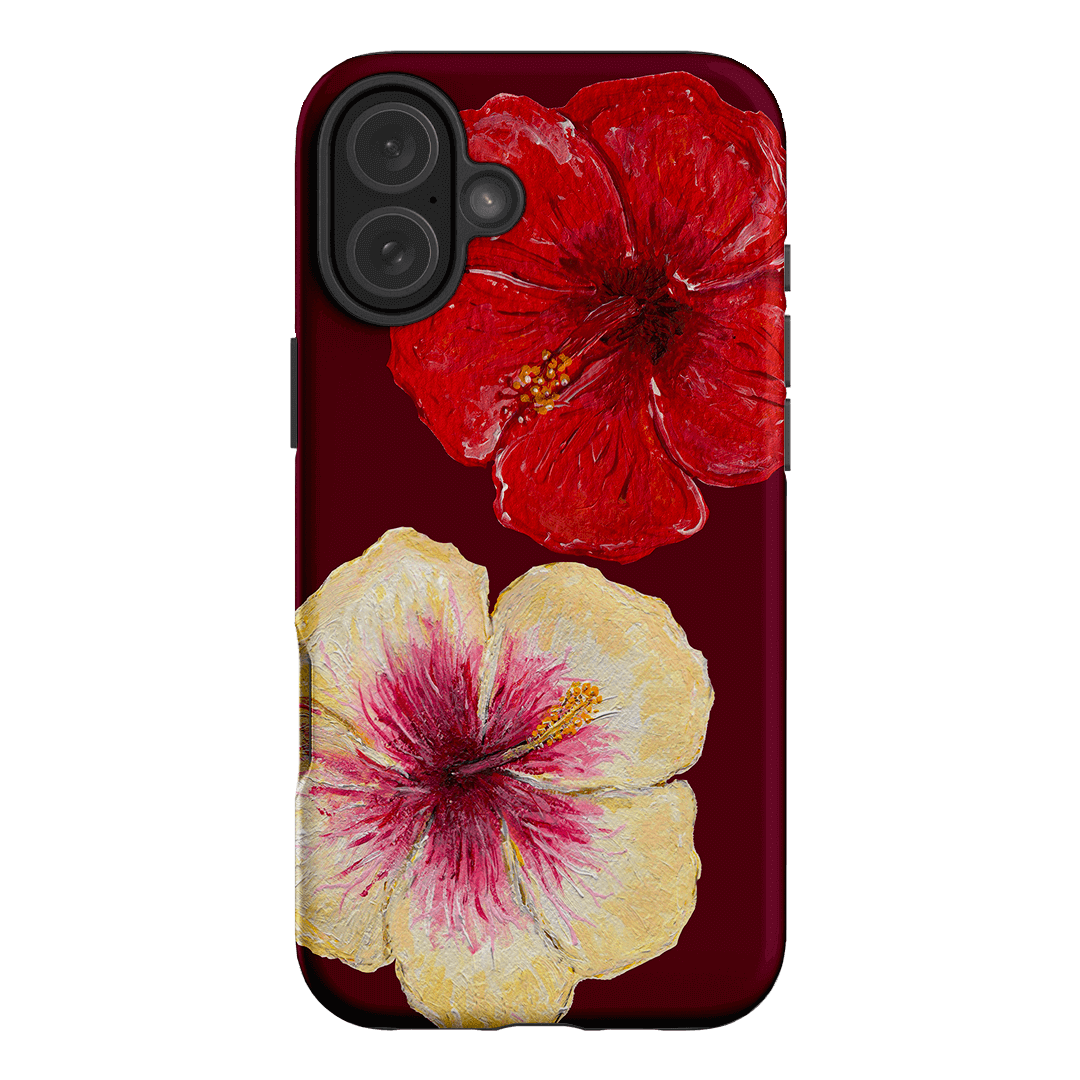 Hibiscus Flower Printed Phone Cases iPhone 16 Plus / Armoured by BG. Studio - The Dairy