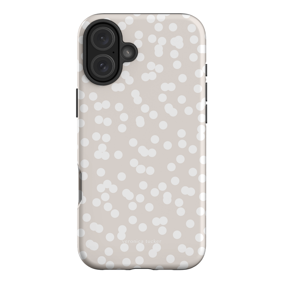 Mini Confetti White Printed Phone Cases iPhone 16 Plus / Armoured by Veronica Tucker - The Dairy