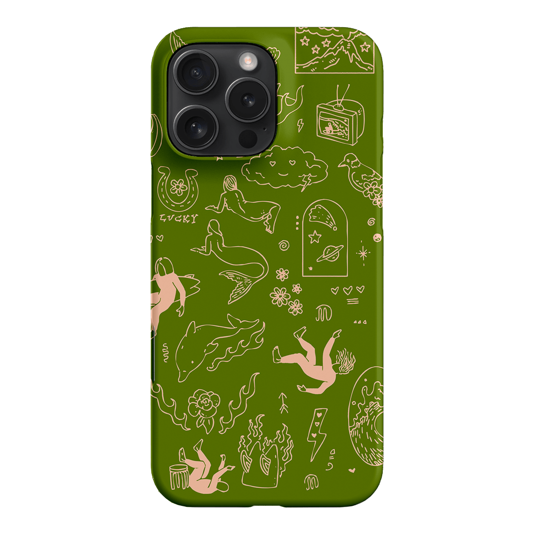 Easty Flash Green Printed Phone Cases iPhone 16 Pro Max / Snap by Easty Beasty - The Dairy