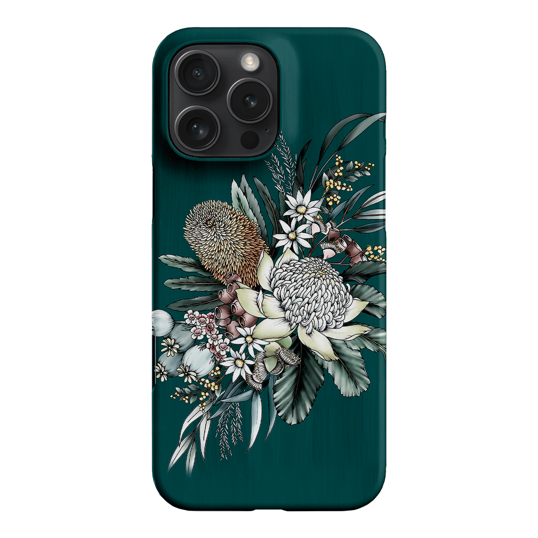 Teal Native Printed Phone Cases iPhone 16 Pro Max / Snap by Typoflora - The Dairy