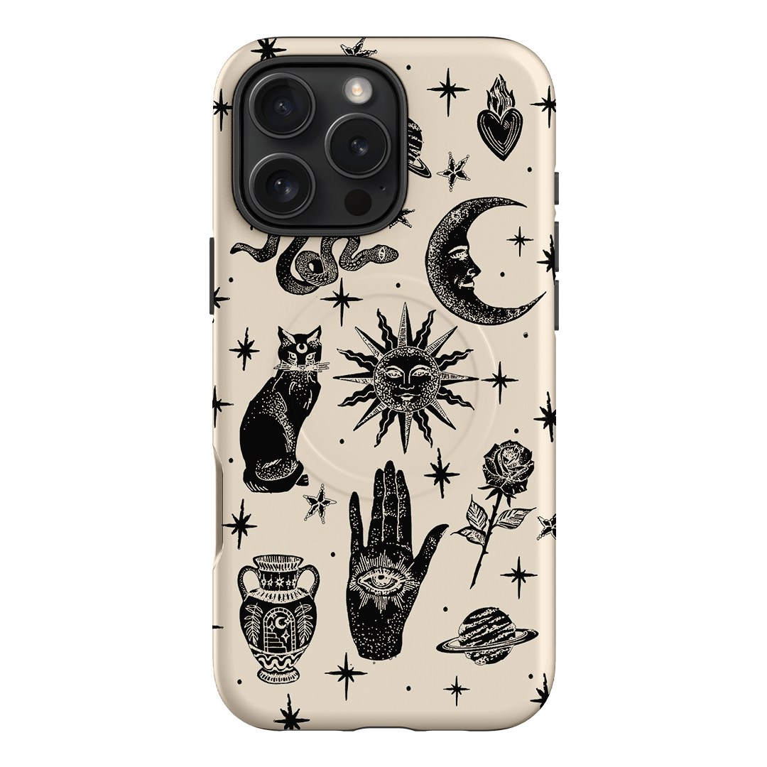 Astro Flash Beige Printed Phone Cases iPhone 16 Pro Max / Armoured MagSafe by Veronica Tucker - The Dairy