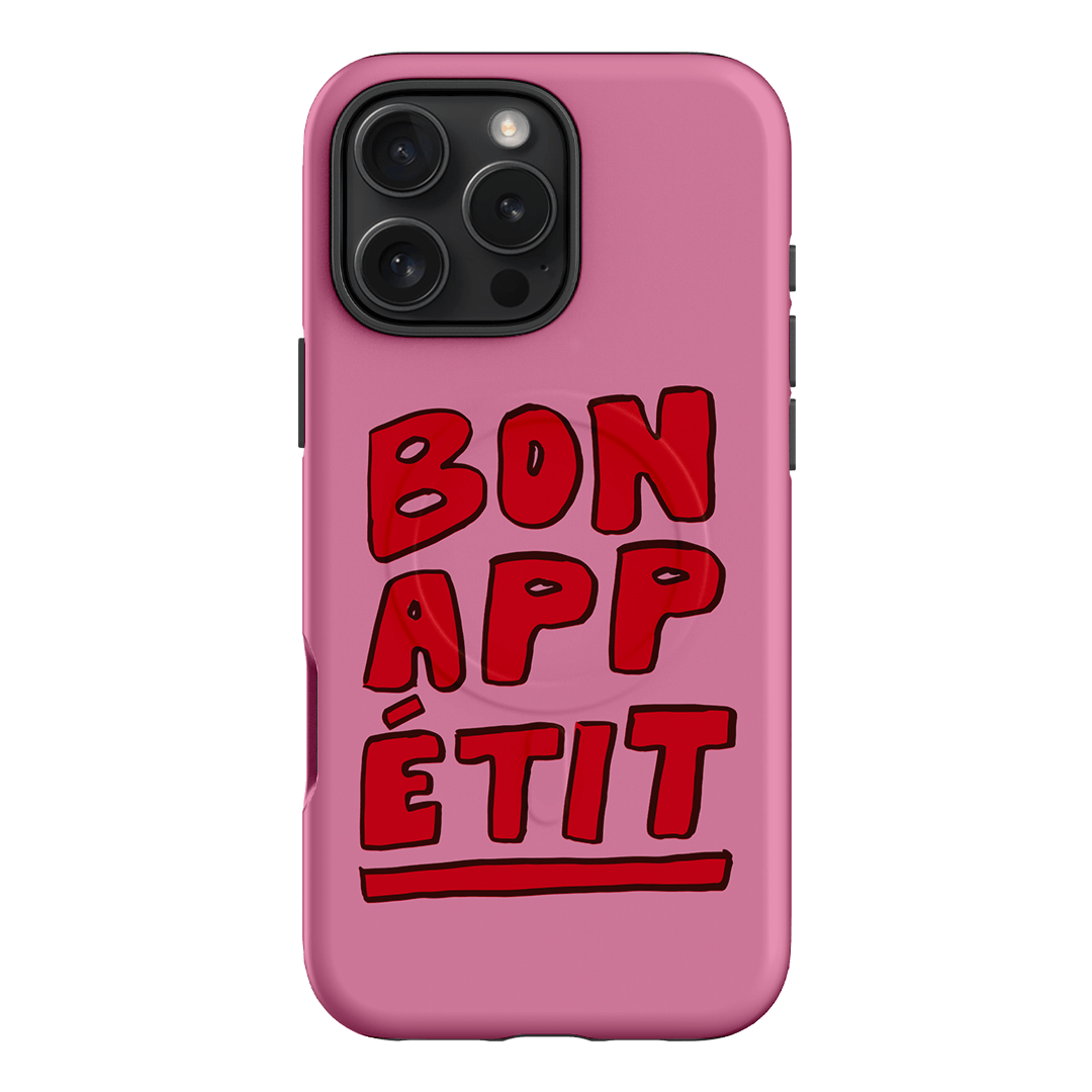 Bon Appetit Red Printed Phone Cases iPhone 16 Pro Max / Armoured MagSafe by The Dairy - The Dairy