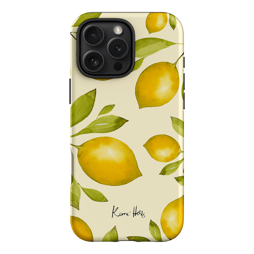 Summer Limone Printed Phone Cases iPhone 16 Pro Max / Armoured by Kerrie Hess - The Dairy