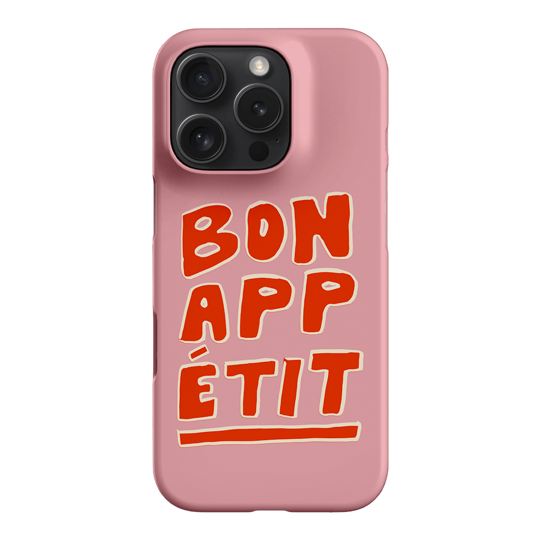 Bon Appetit Pink Printed Phone Cases iPhone 16 Pro / Snap by The Dairy - The Dairy