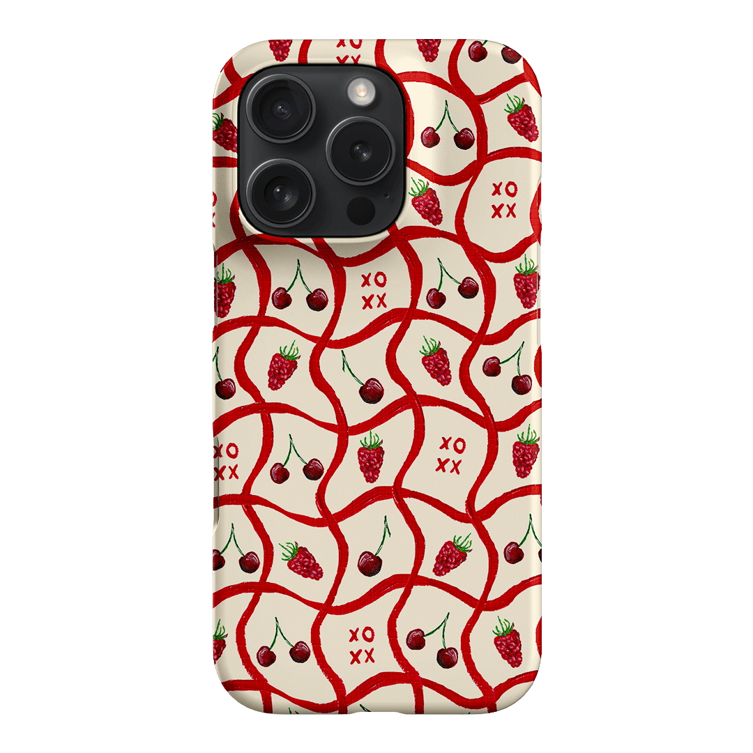 Cherries & Berries Printed Phone Cases iPhone 16 Pro / Snap by BG. Studio - The Dairy