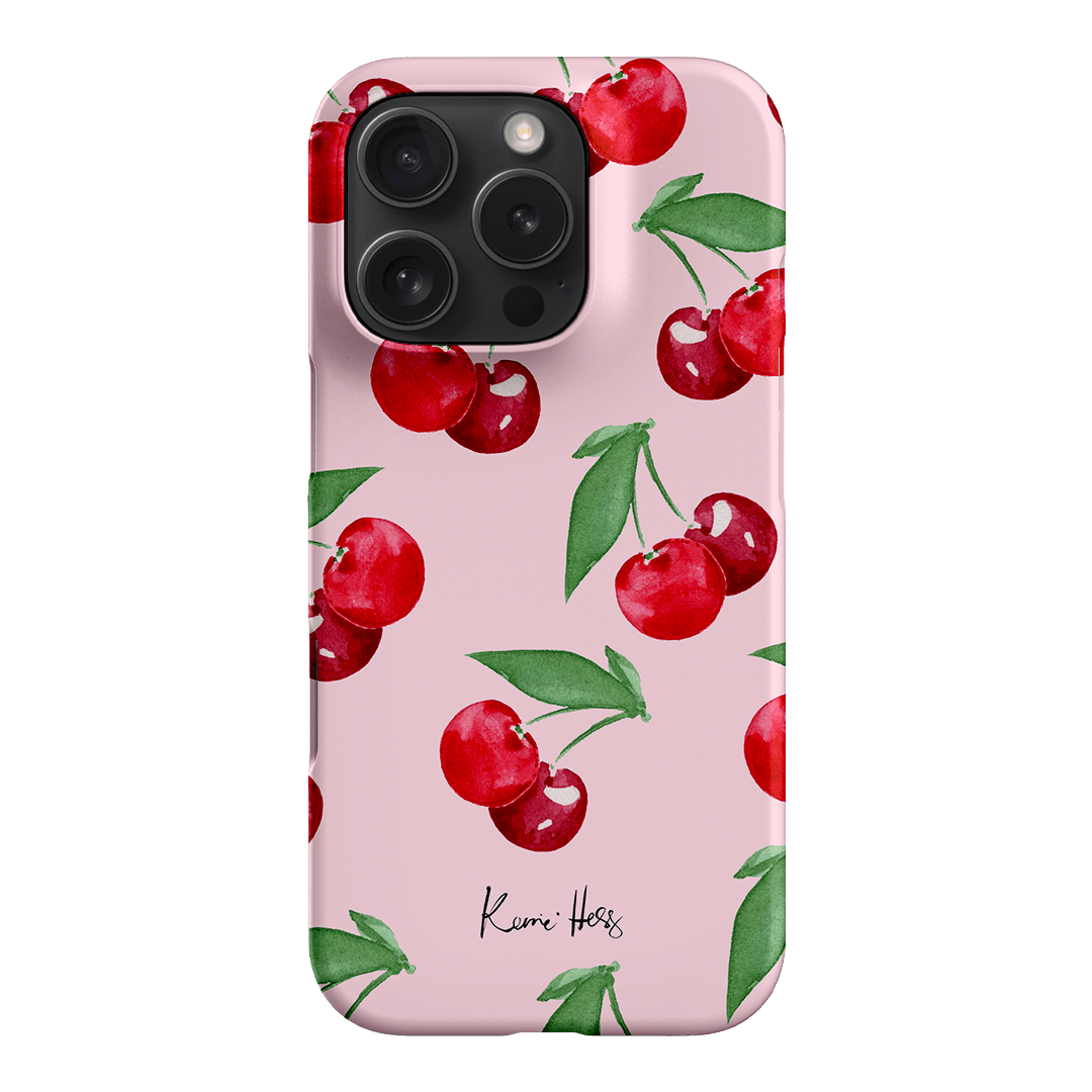 Cherry Rose Printed Phone Cases iPhone 16 Pro / Snap by Kerrie Hess - The Dairy