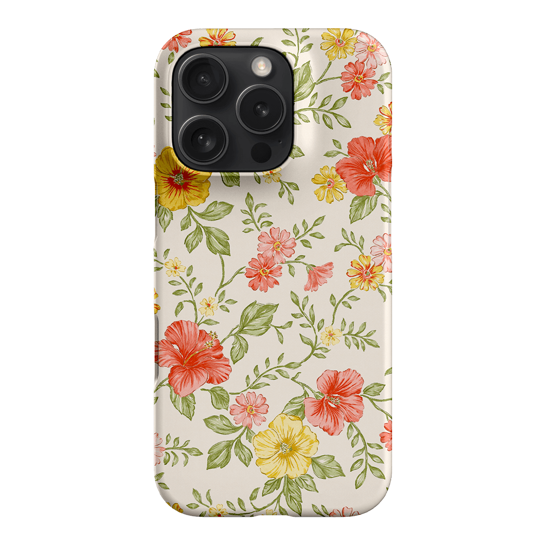 Hibiscus Printed Phone Cases iPhone 16 Pro / Snap by Oak Meadow - The Dairy