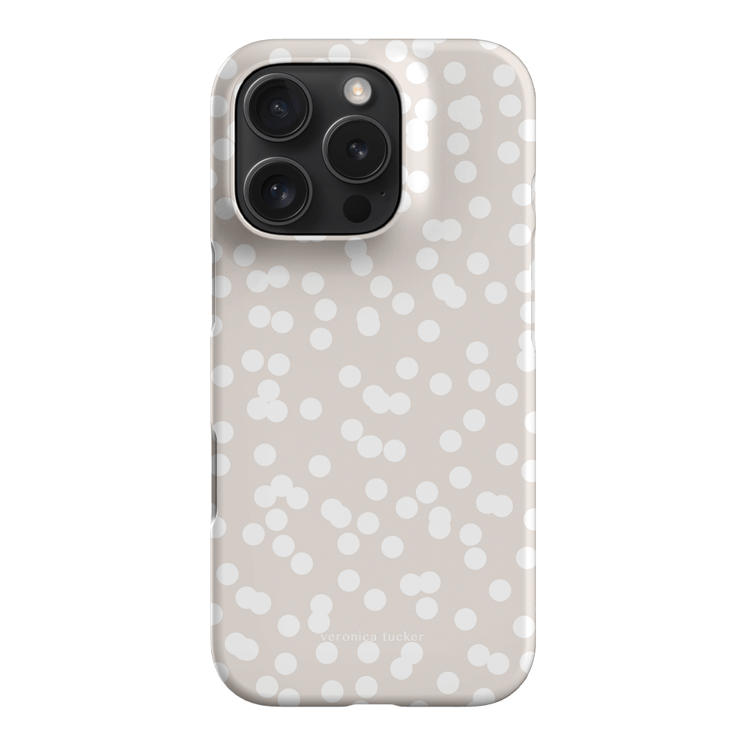 Mini Confetti White Printed Phone Cases iPhone 16 Pro / Snap by Veronica Tucker - The Dairy