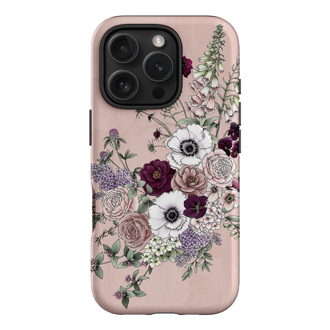 Blush Wildflowers Printed Phone Cases iPhone 16 Pro / Armoured MagSafe by Typoflora - The Dairy