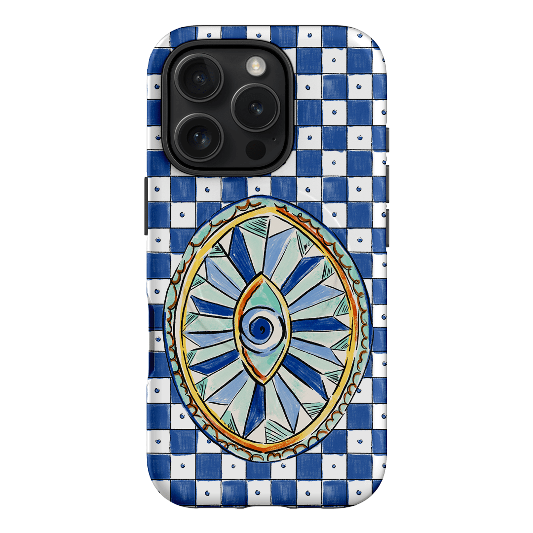 Evil Eye Printed Phone Cases iPhone 16 Pro / Armoured MagSafe by Fenton & Fenton - The Dairy