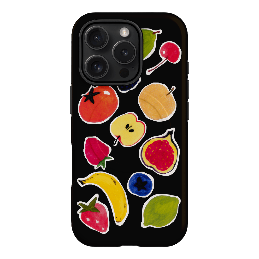 Fruit Stickers Printed Phone Cases iPhone 16 Pro / Armoured MagSafe by Studio Bon - The Dairy