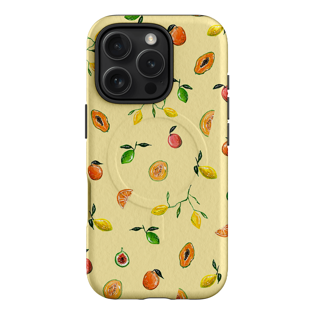 Golden Fruit Printed Phone Cases iPhone 16 Pro / Armoured MagSafe by BG. Studio - The Dairy