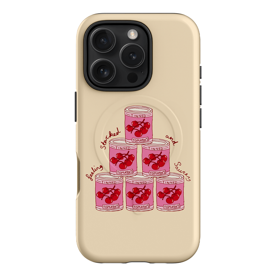 Saucy Supper Printed Phone Cases iPhone 16 Pro / Armoured MagSafe by The Dairy - The Dairy