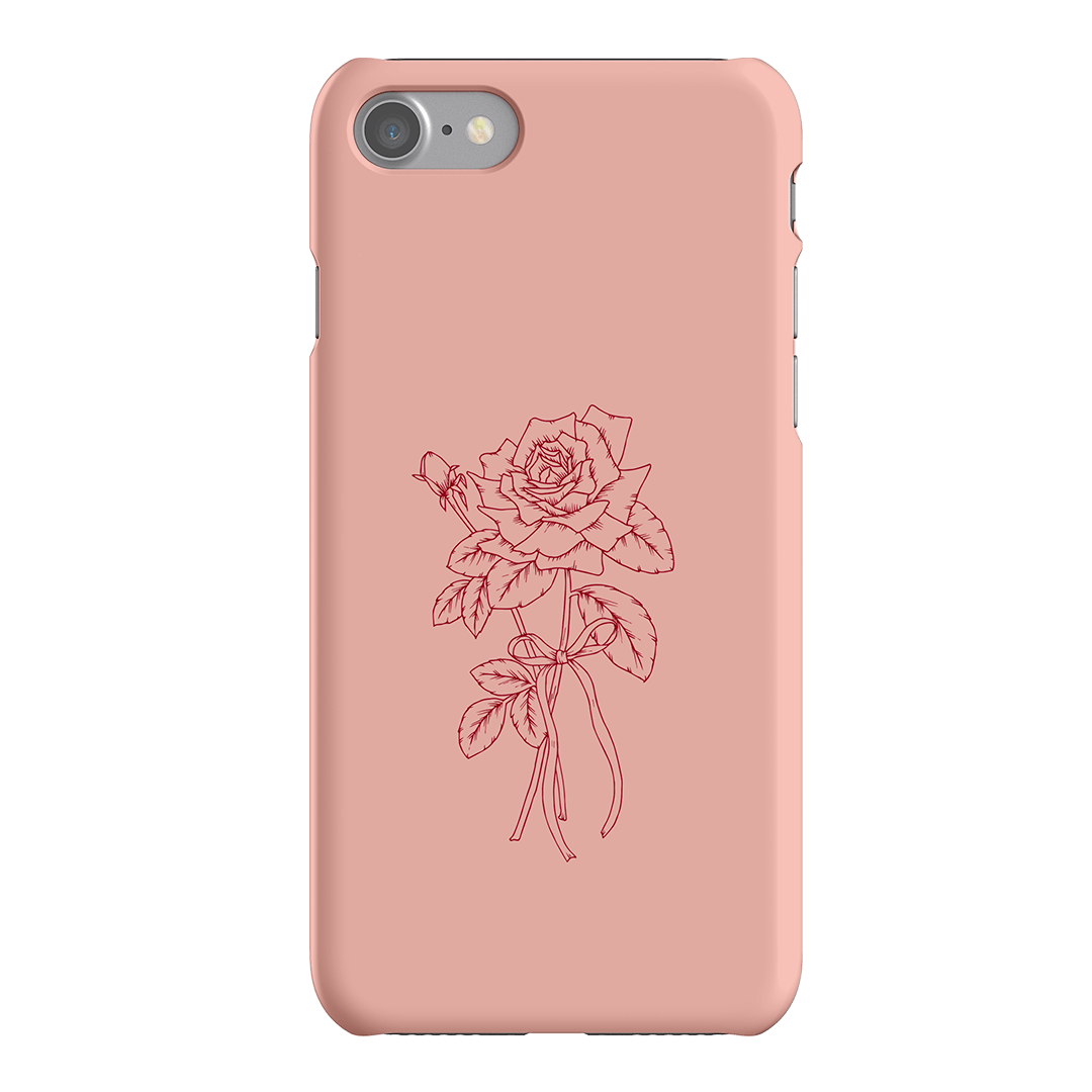 Pink Rose Printed Phone Cases iPhone SE / Snap by Typoflora - The Dairy