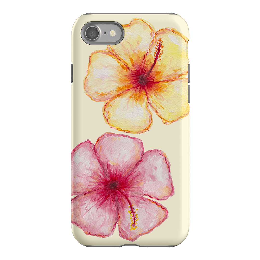 Hibiscus Flower Yellow Printed Phone Cases iPhone SE / Armoured by BG. Studio - The Dairy