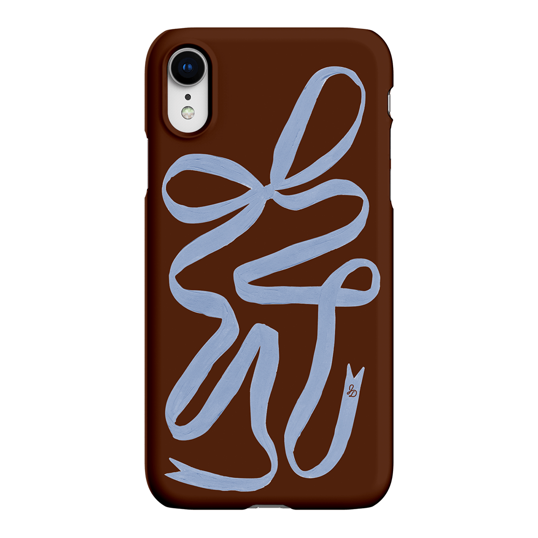 Mocha Ribbon Printed Phone Cases iPhone XR / Snap by Jasmine Dowling - The Dairy